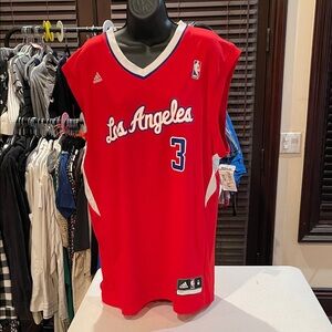 08.22.25_3 NWT NBA Adidas Red Los Angeles Clippers Chris Paul (M) Jersey